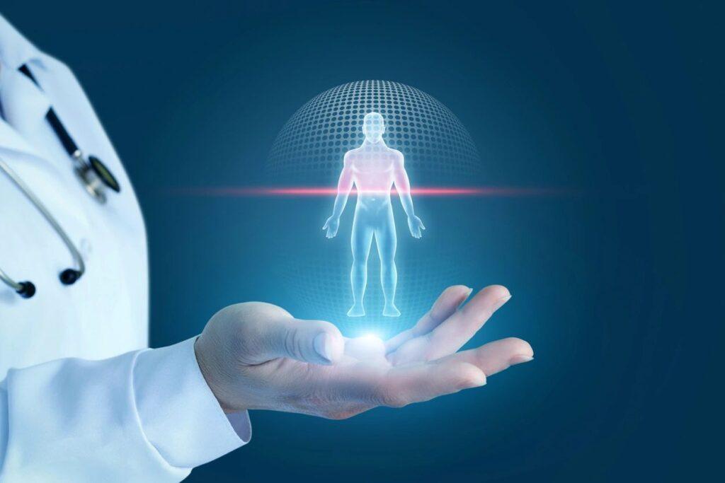 Holistic Healthcare Human Hologram pic neck pain